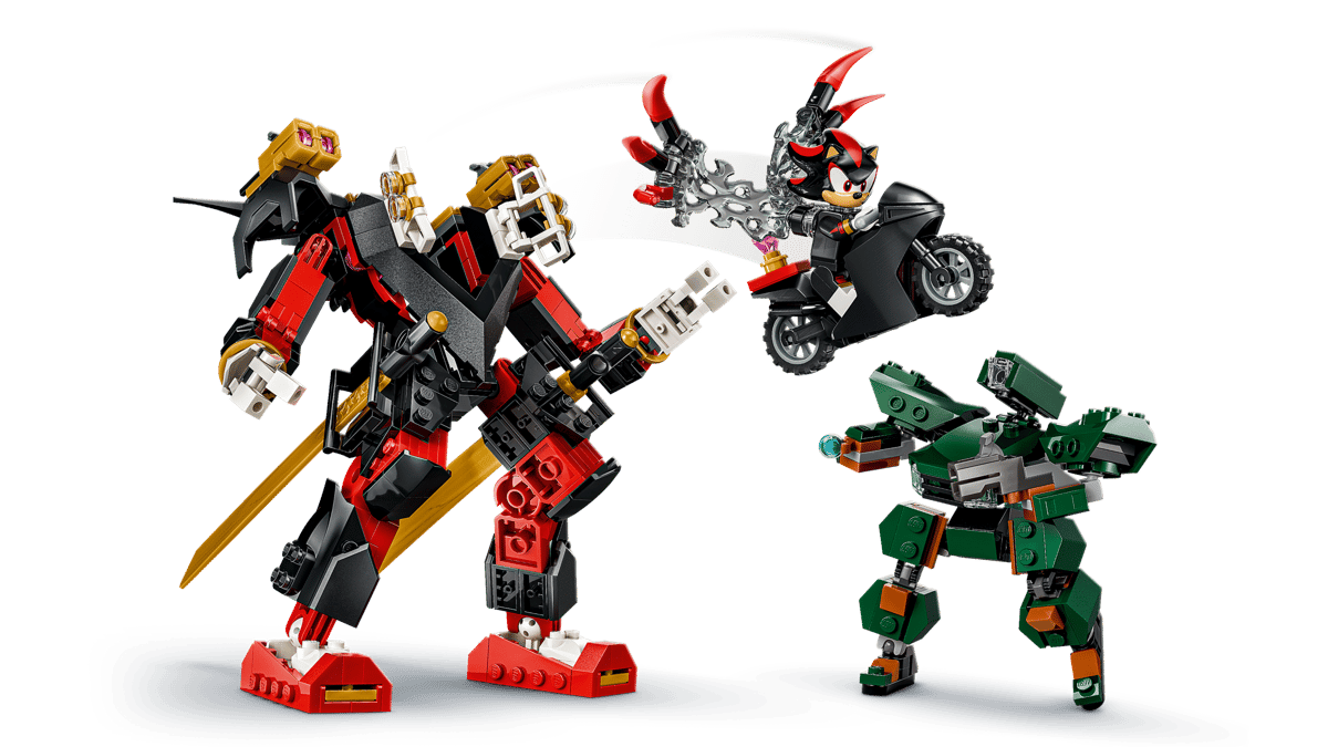 A group of toy figures