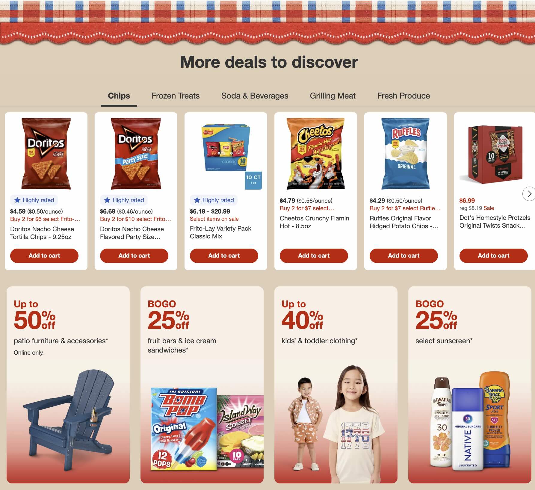 A screenshot of a store