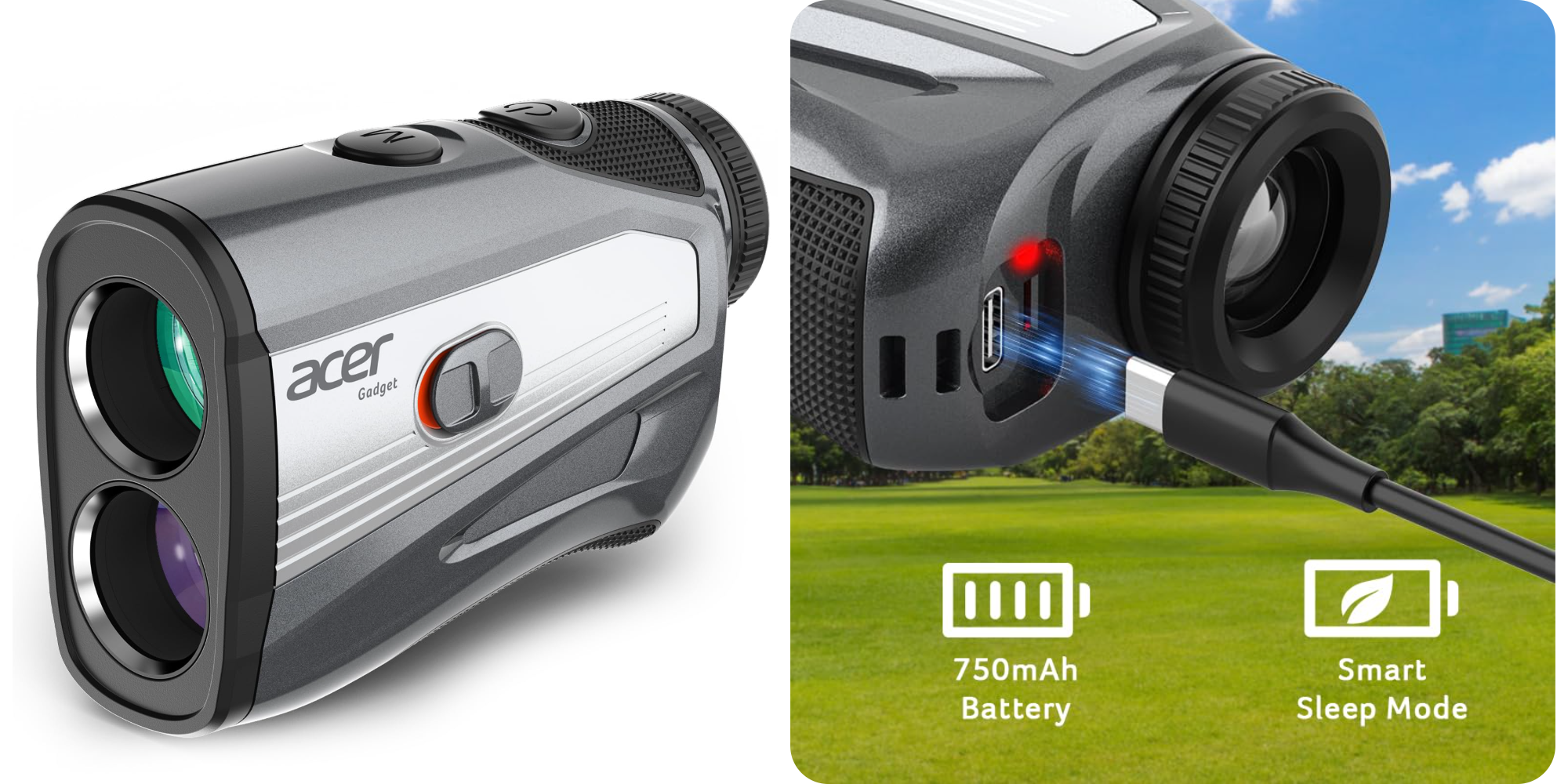 Step up your game with Acer’s 1,200-yard golf rangefinder with slope support, now $85.50
