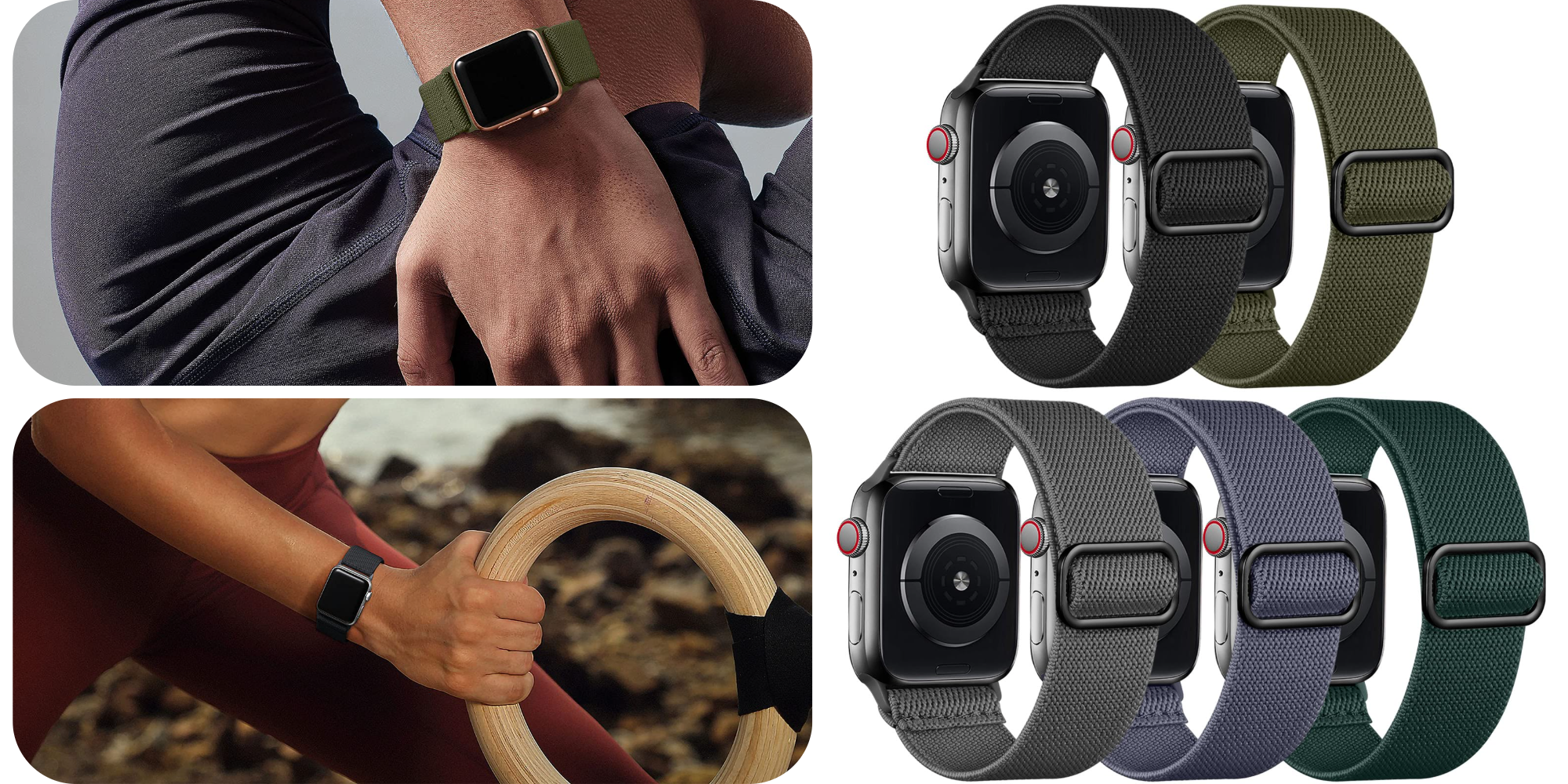Might as well add five more nylon Apple Watch bands to your stash while they’re only $2 each (47% off)