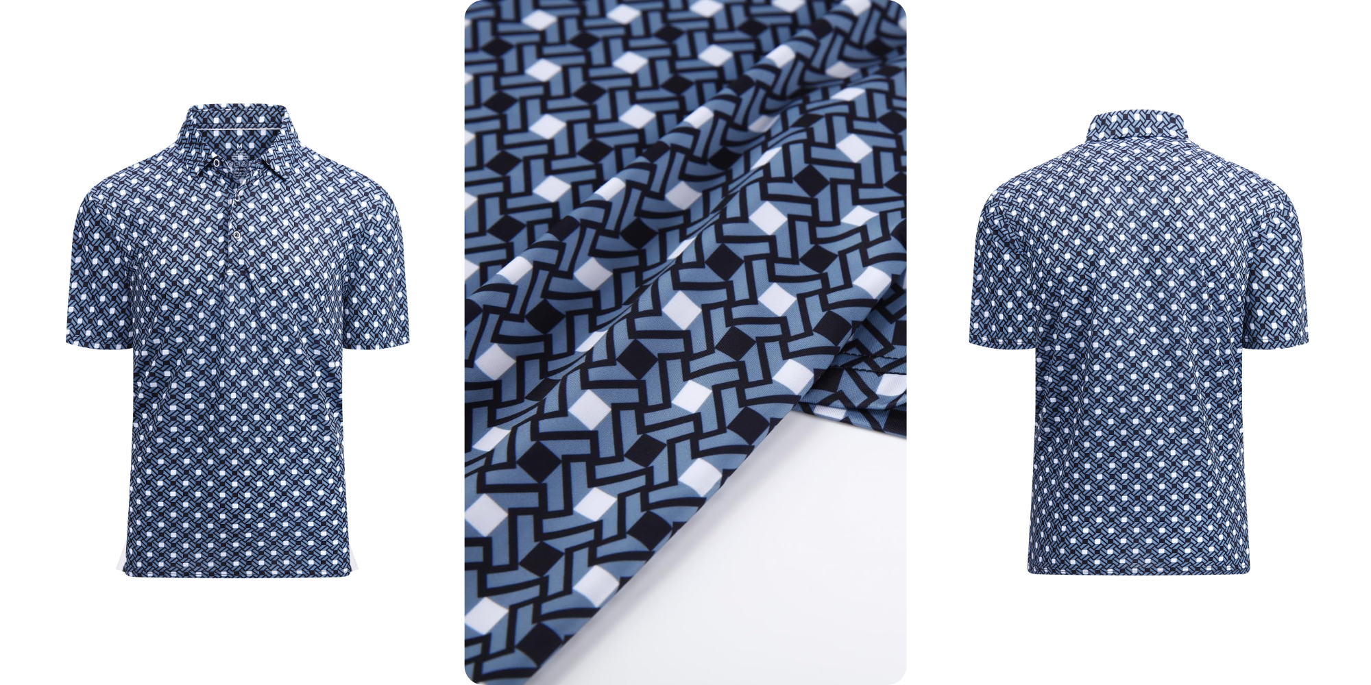 Stylish black square golf polo returns to $13.50 Prime shipped