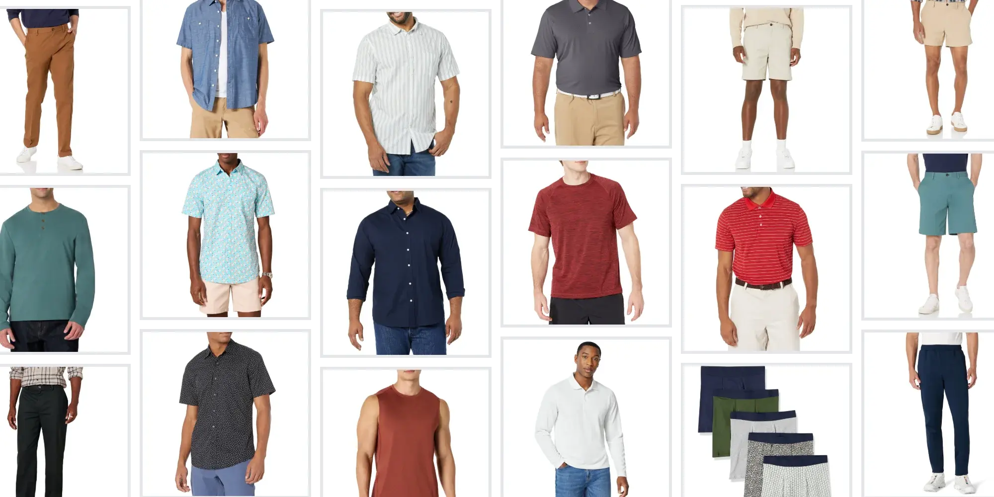 Amazon Essentials men’s clothing deals: Save over 40% on polos, chinos, tees, more, deals from $8