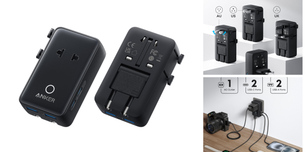 A black rectangular object with a couple of buttons