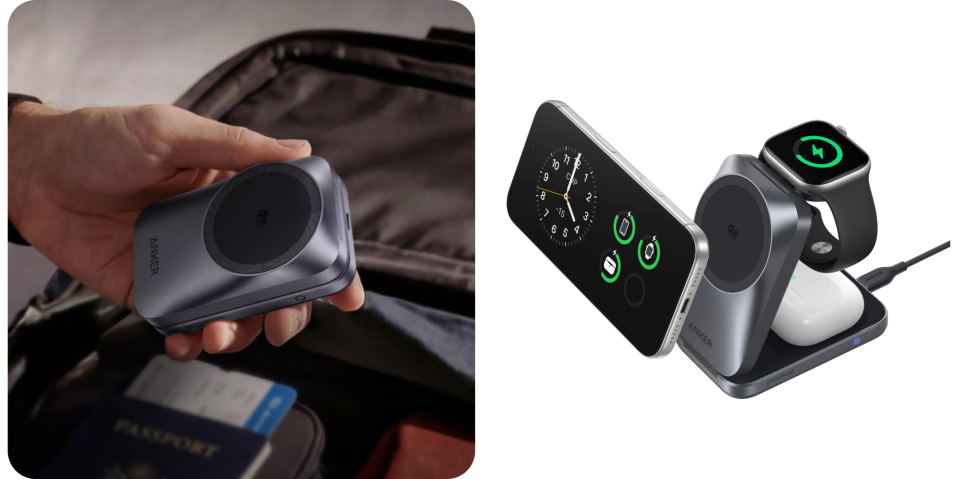 A hand holding a device
