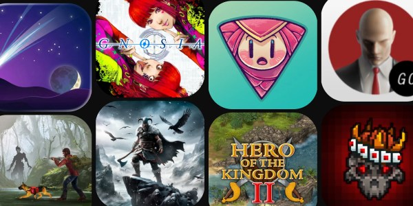 A group of square images of a video game