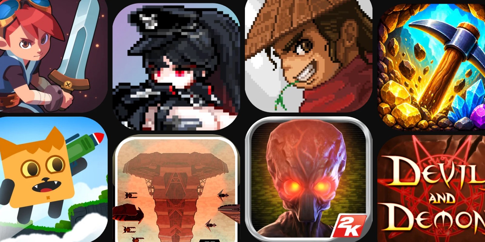 A collage of images of characters