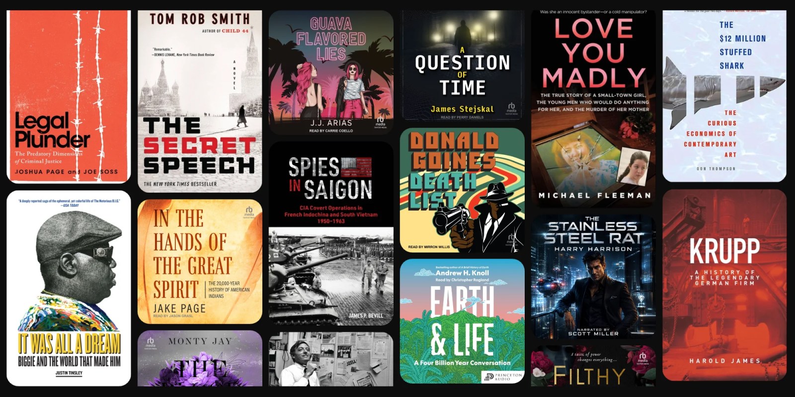 A collage of books