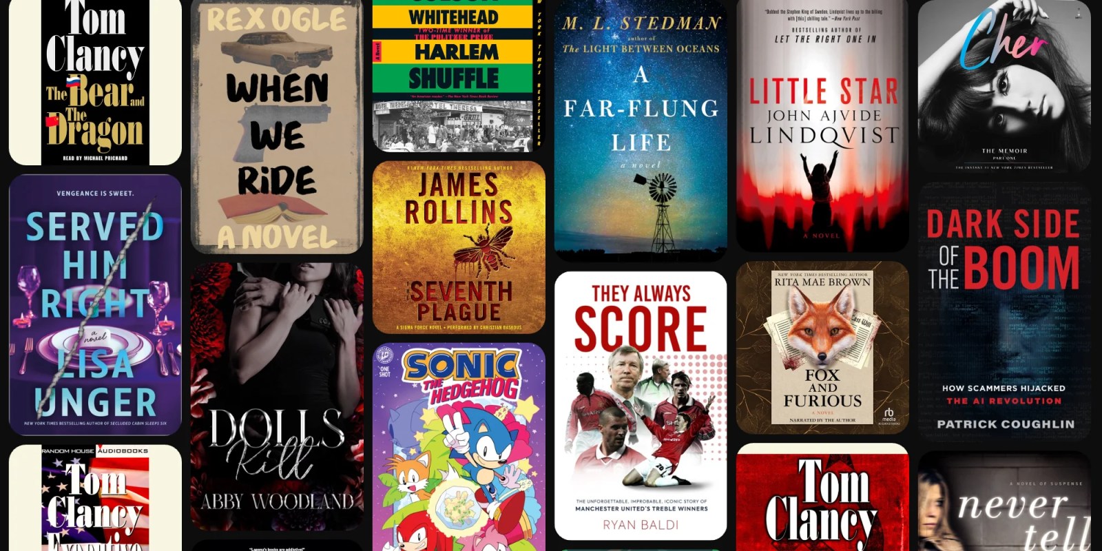 A collage of books