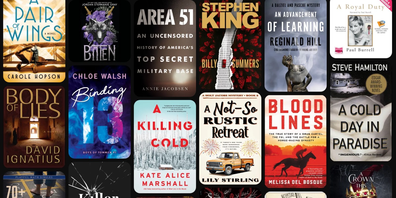 A collection of books