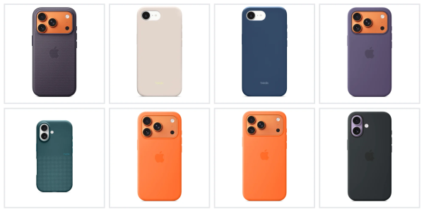 A group of cell phones with camera lenses
