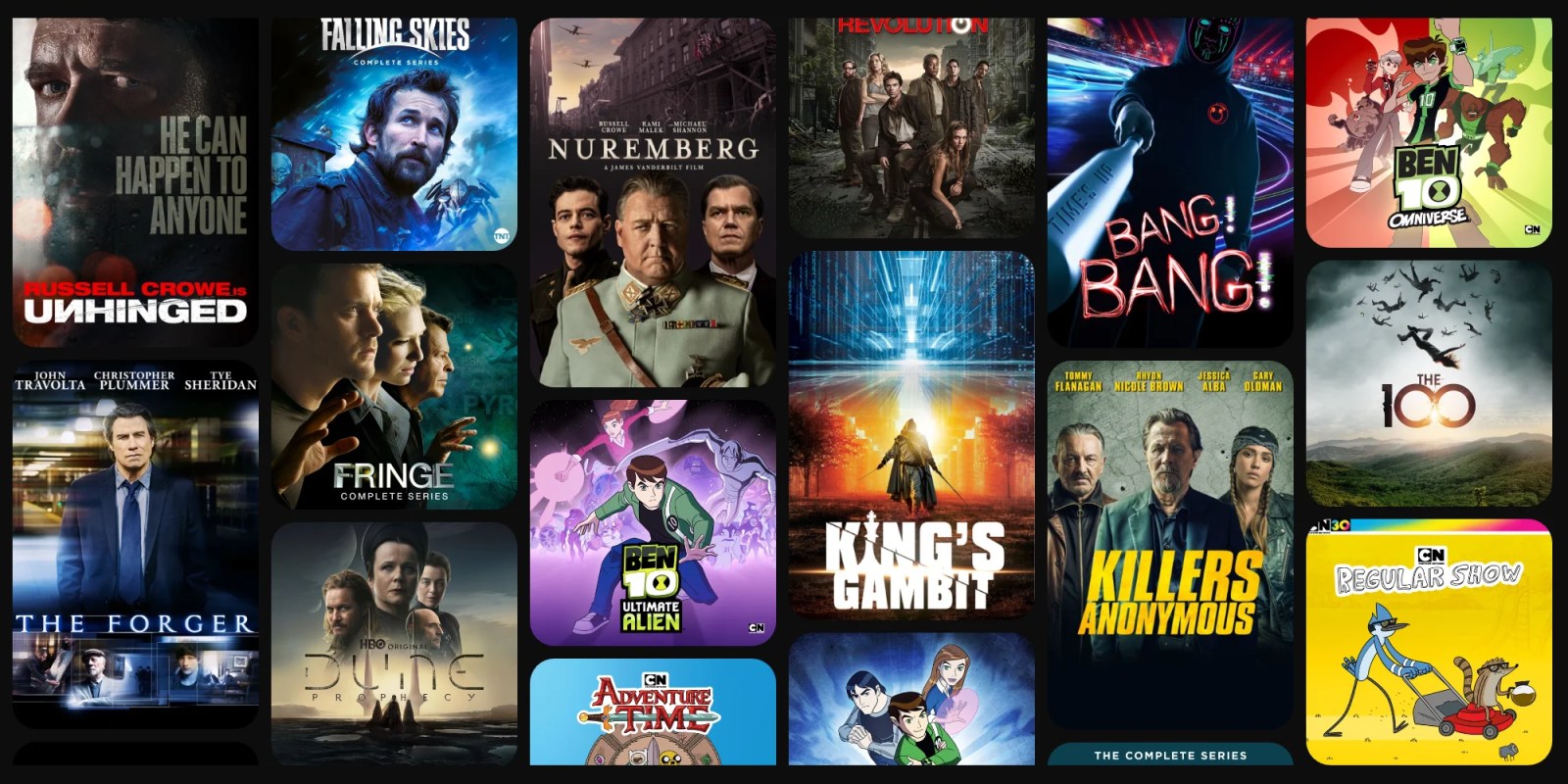 A collage of movies