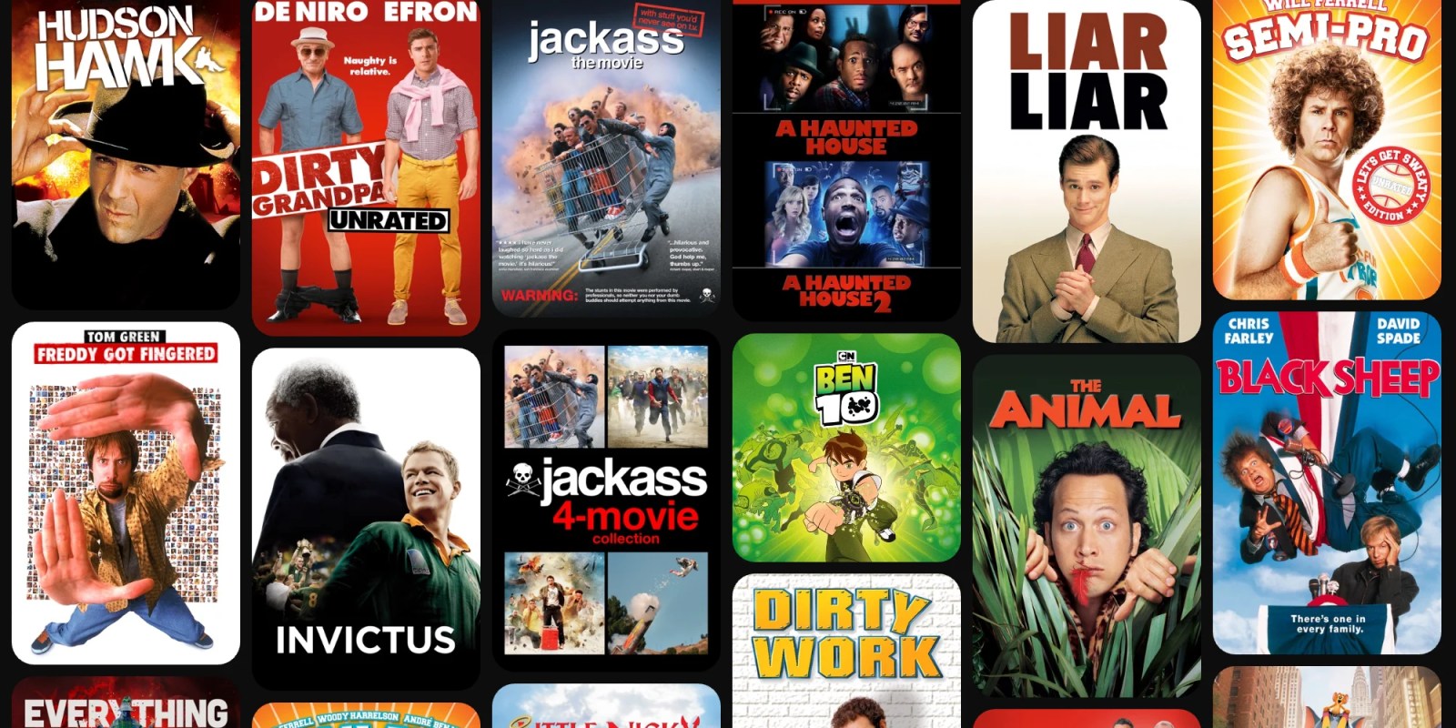 A collage of movies