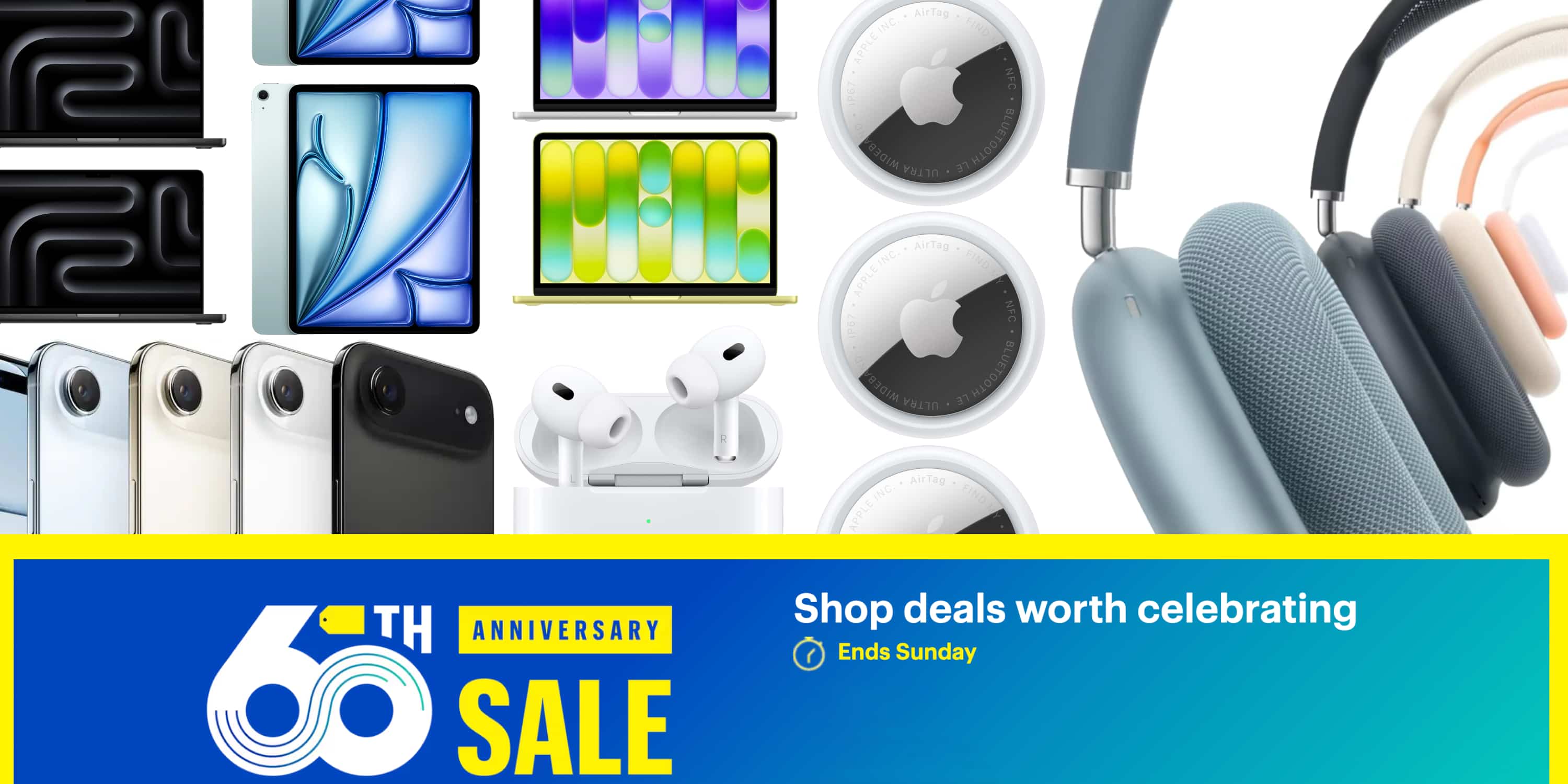 60th Anniversary Apple deals now live: AirPods Pro 3, Max 2 $120 off, AirTag 2 lows, iPhone Air $350 off, more