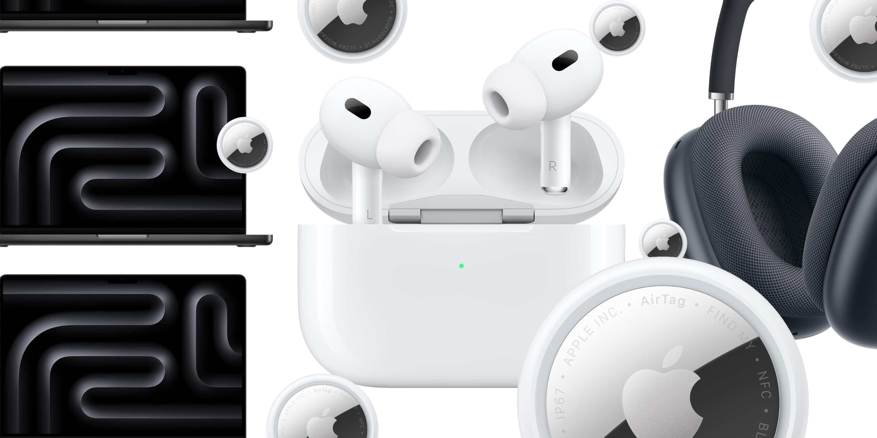 A white wireless earbuds with a charging case