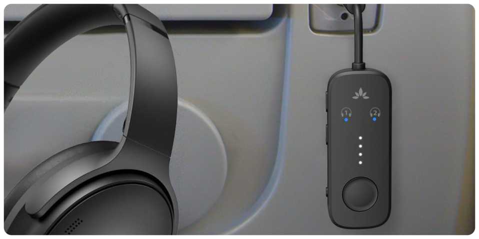 A headphones on a wall