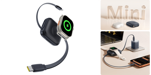 Image showing renders of Baseus' retractable USB-C cables.