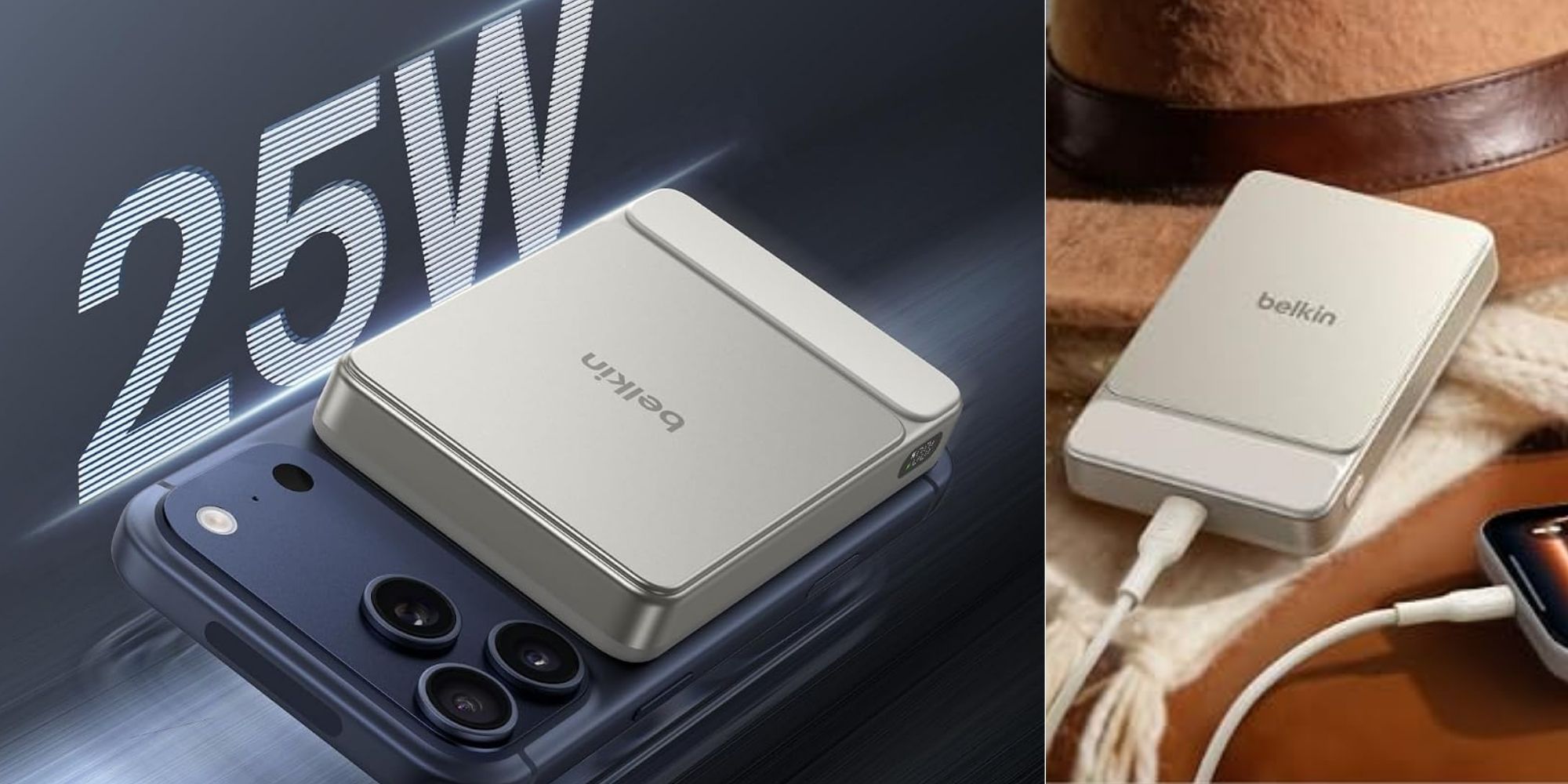 Belkin’s all-new dual-tone aluminum 25W Qi2.2 wireless MagSafe power bank just got its first deal for Labor Day at $77