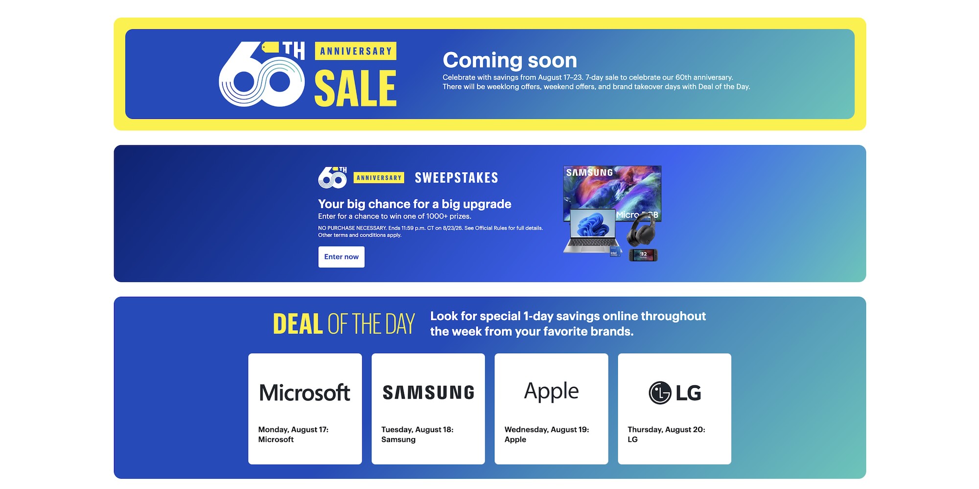Best Buy announces giant 60th Anniversary Sale: Thousands of deals live next week, special Apple event, more