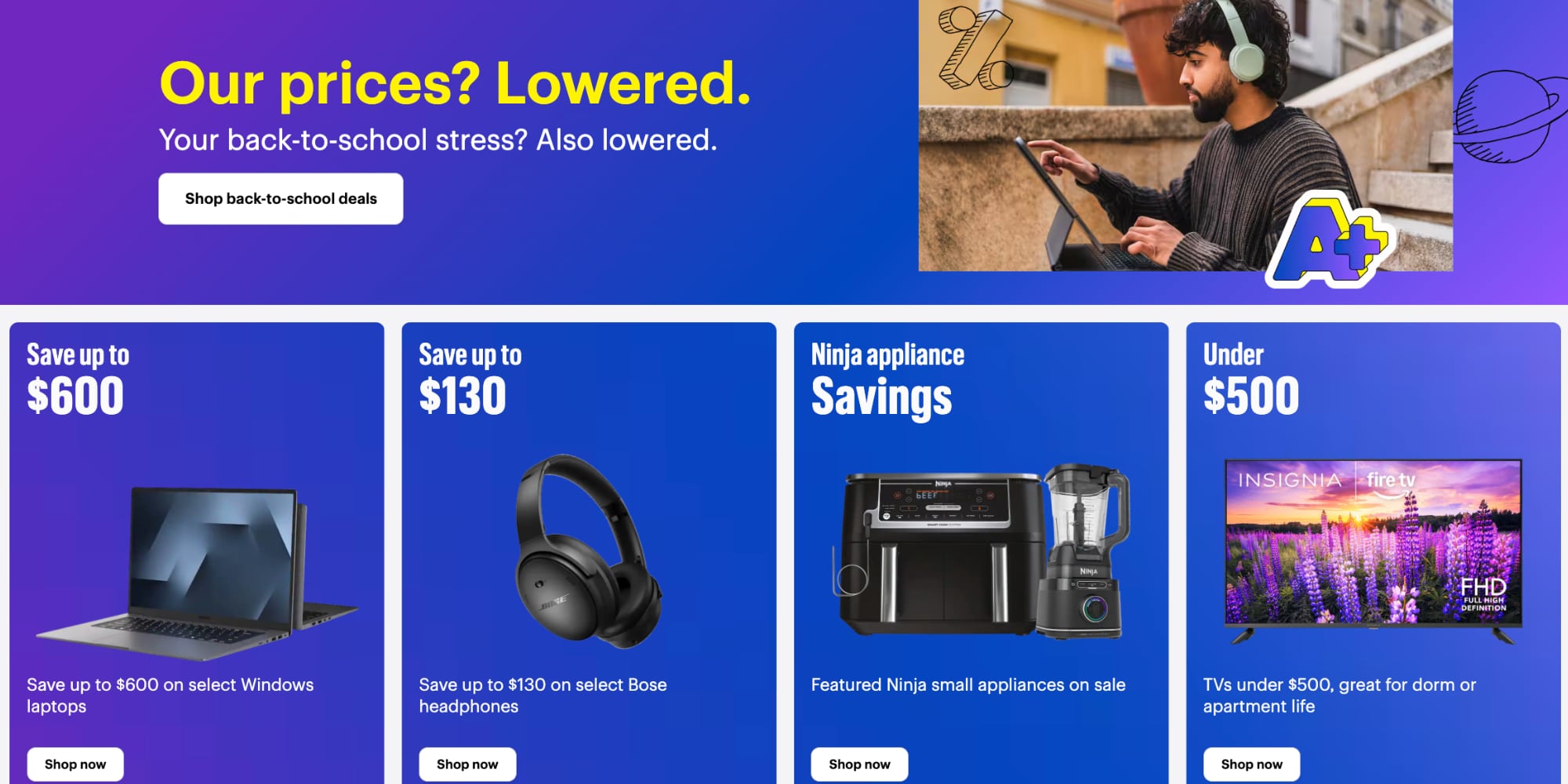 Best Buy Back to School sale updated August 2026