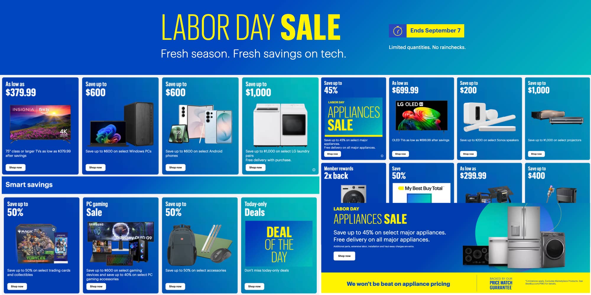 Best Buy’s giant 2026 Labor Day sale is now live: Apple, Android phones, appliances $1,100 off, TVs, more