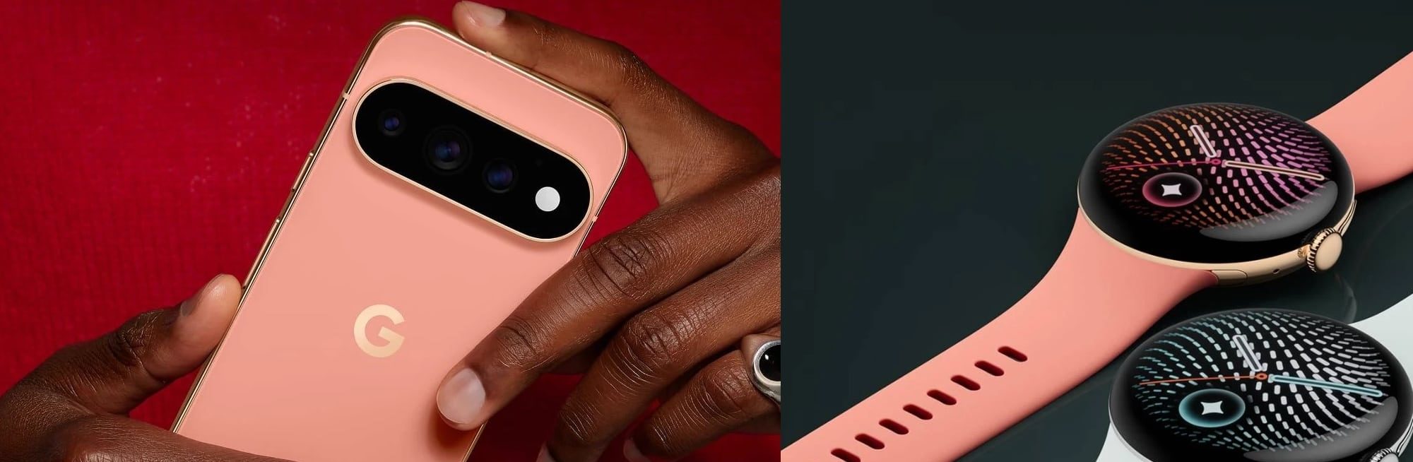 A person holding a pink cell phone