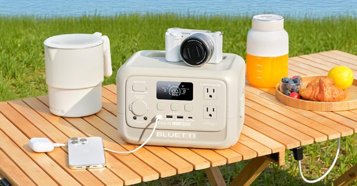 Get Bluetti’s 288Wh Elite 30 V2 station for compact personal device power support while down at 9 Get Bluetti’s 288Wh Elite 30 V2 station for compact personal device power support while down at 9