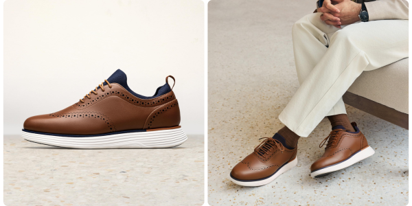 A man's legs and shoes