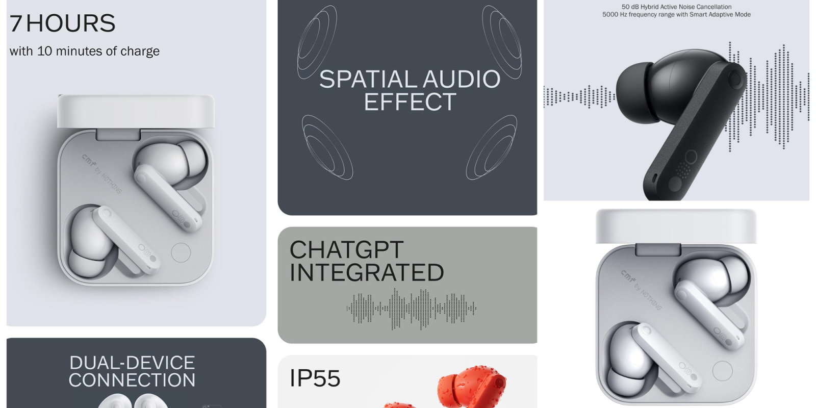 A collage of a device