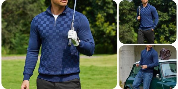 A man holding a golf club