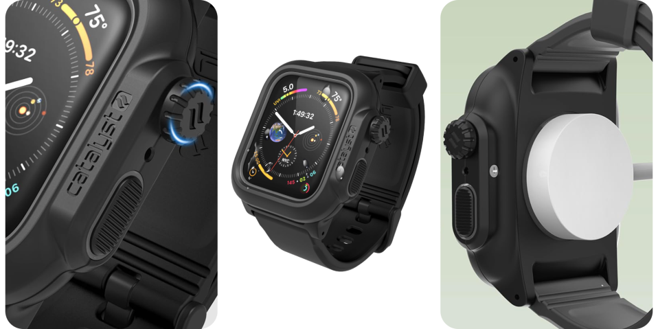 A close up of a smart watch