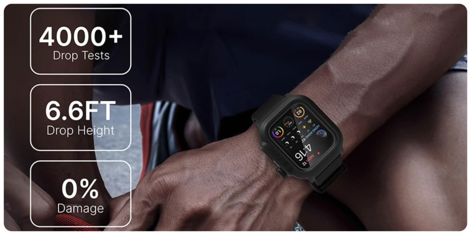 A person wearing a smart watch
