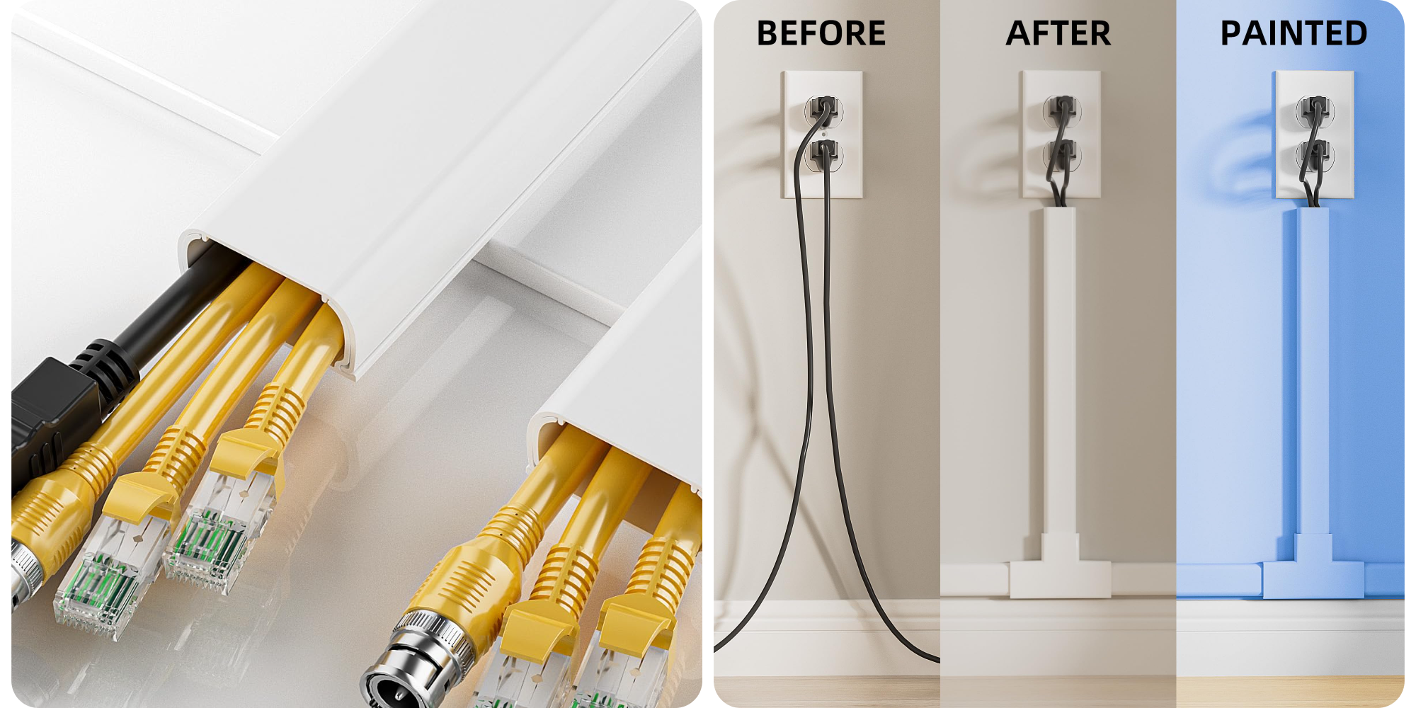 What wires? Make them disappear with this 12-foor cord cover kit for $9 Prime shipped