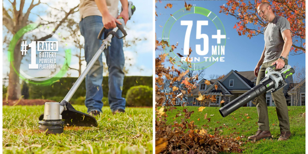 A man using a lawn mower