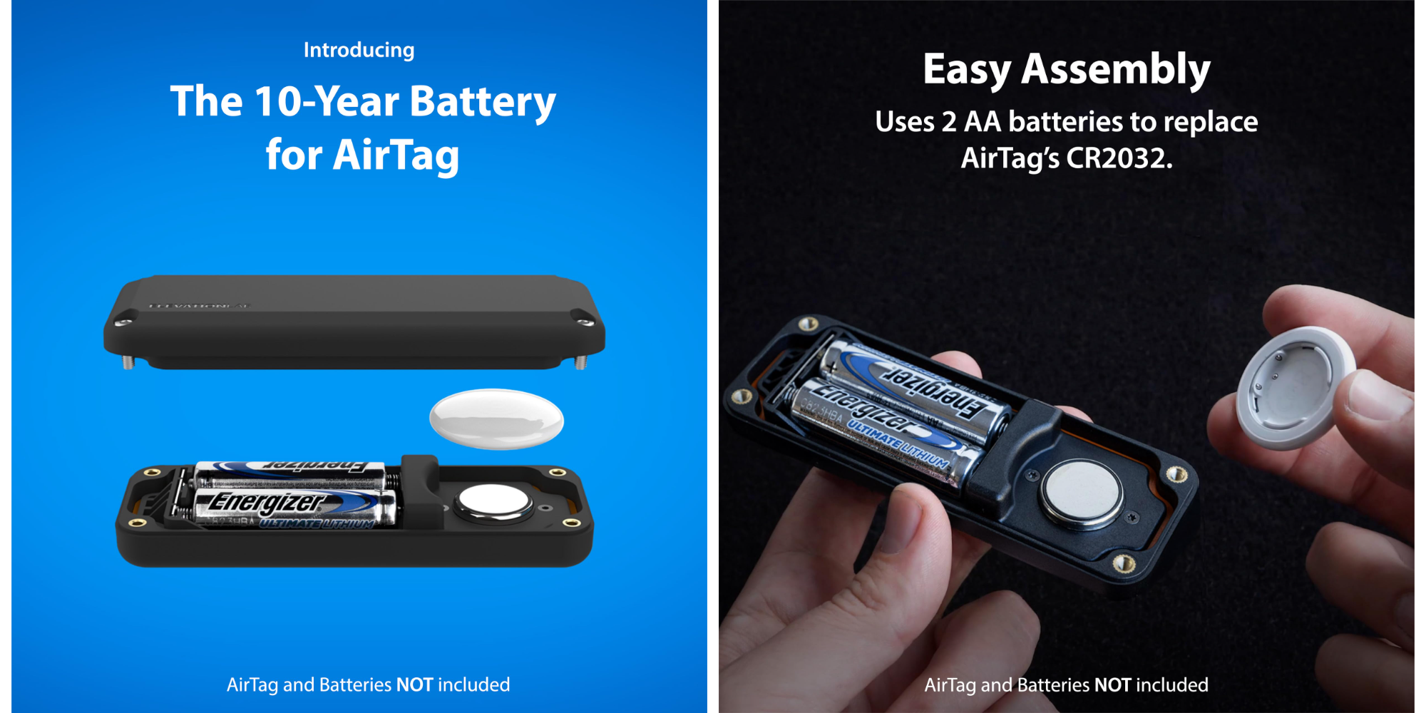 Extend the battery life of AirTag 1 or 2 to 10 years with this handy gadget, deals from $12 each