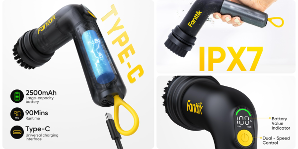 A collage of a flashlight
