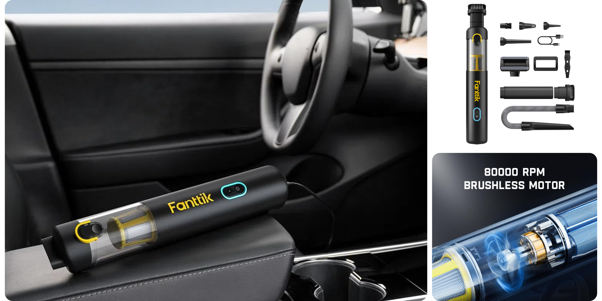Keep your new car feeling that way with Fanttik’s Slim V8 vacuum and air duster, now $66 (Reg. $100)