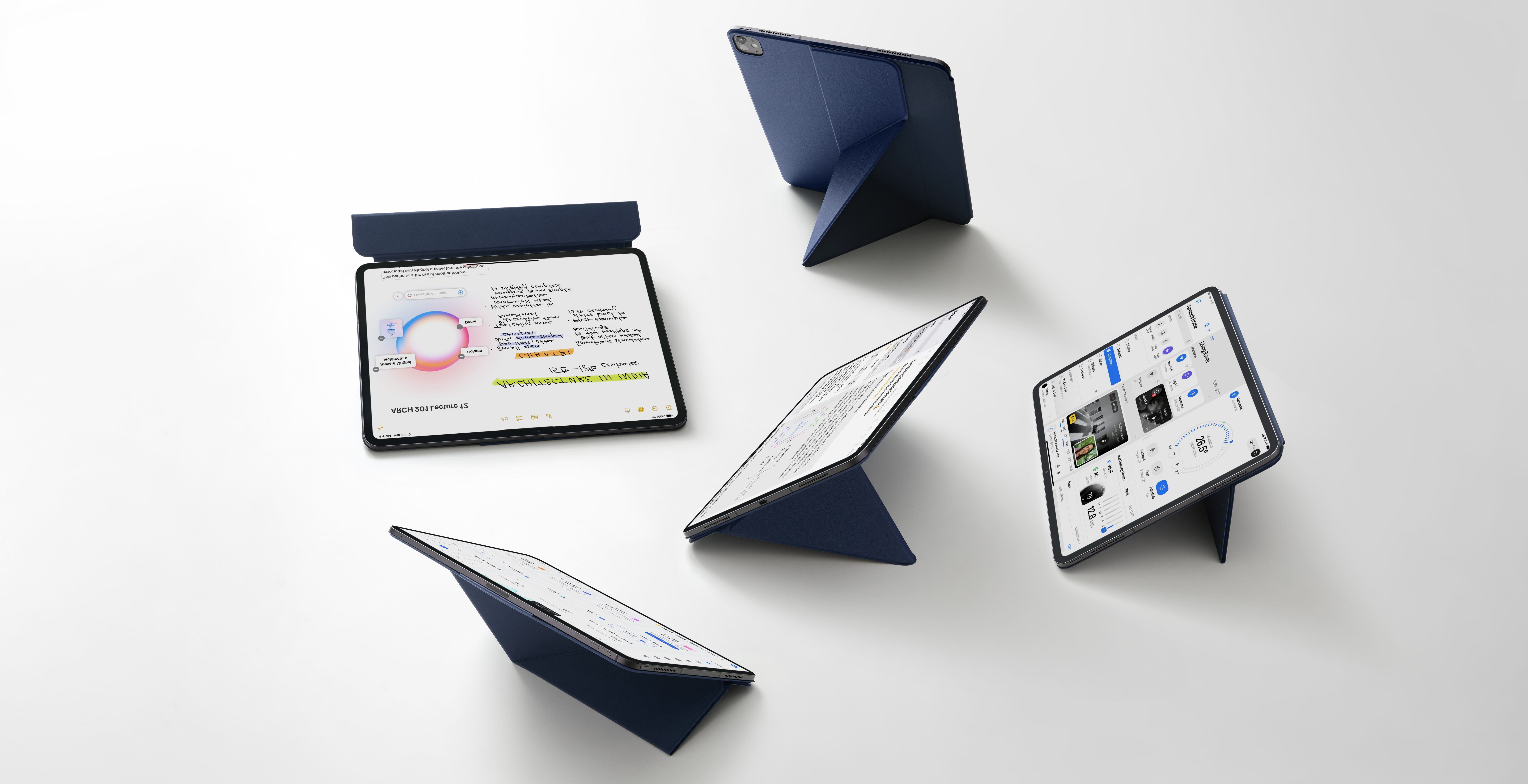 A group of tablet computers