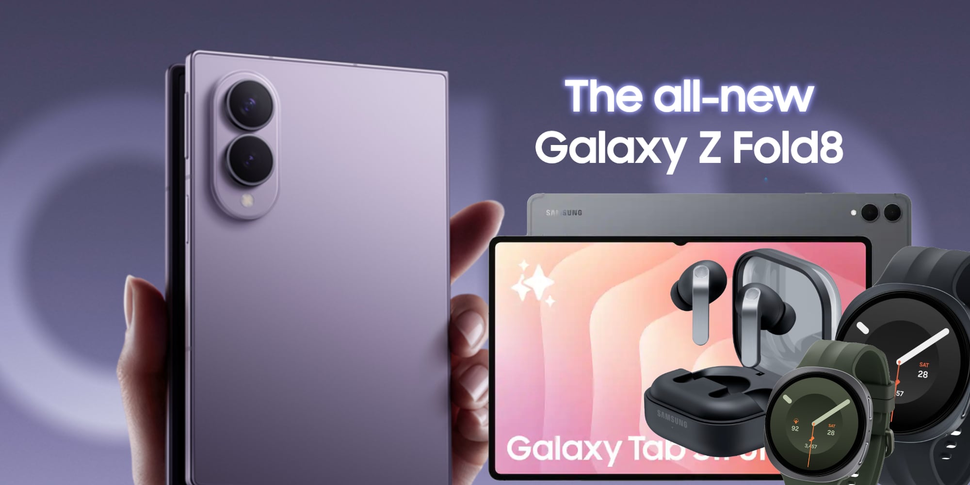 Galaxy Z Fold 8 pre-order deals, $100 off + FREE buds, $515 off Tabs, $300 off Watch Ultra 2, more