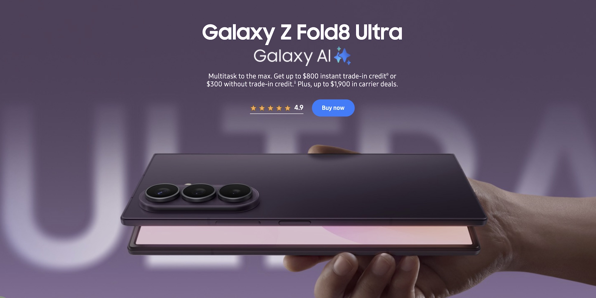 Best Buy now offering $300 cash discounts on Galaxy Z Fold 8 Ultra, or $470 off bundles at Samsung