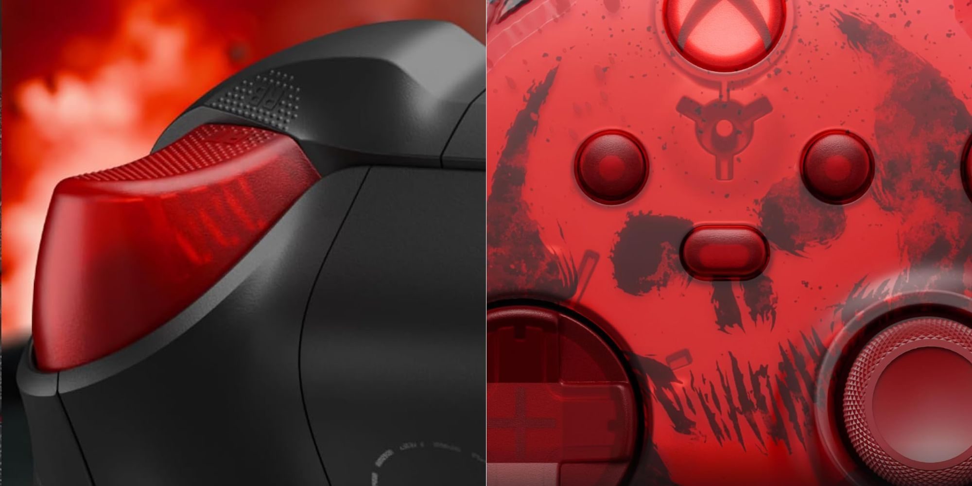 A close up of a game controller