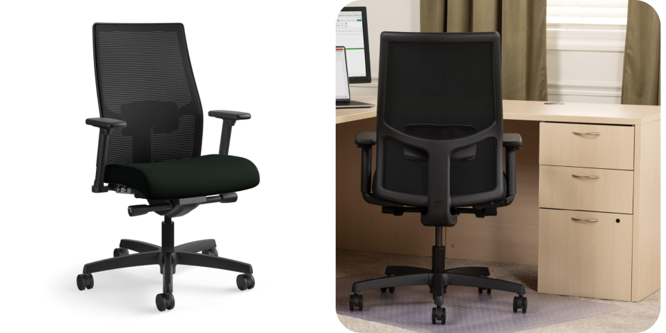 A collage of a chair