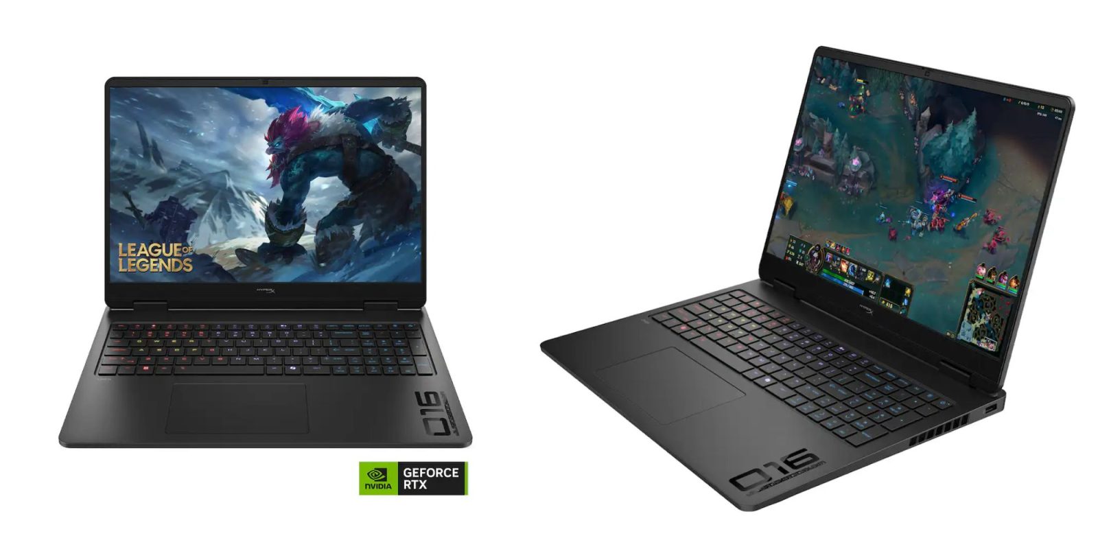 Image showing renders of HP's OMEN 16 gaming laptop.