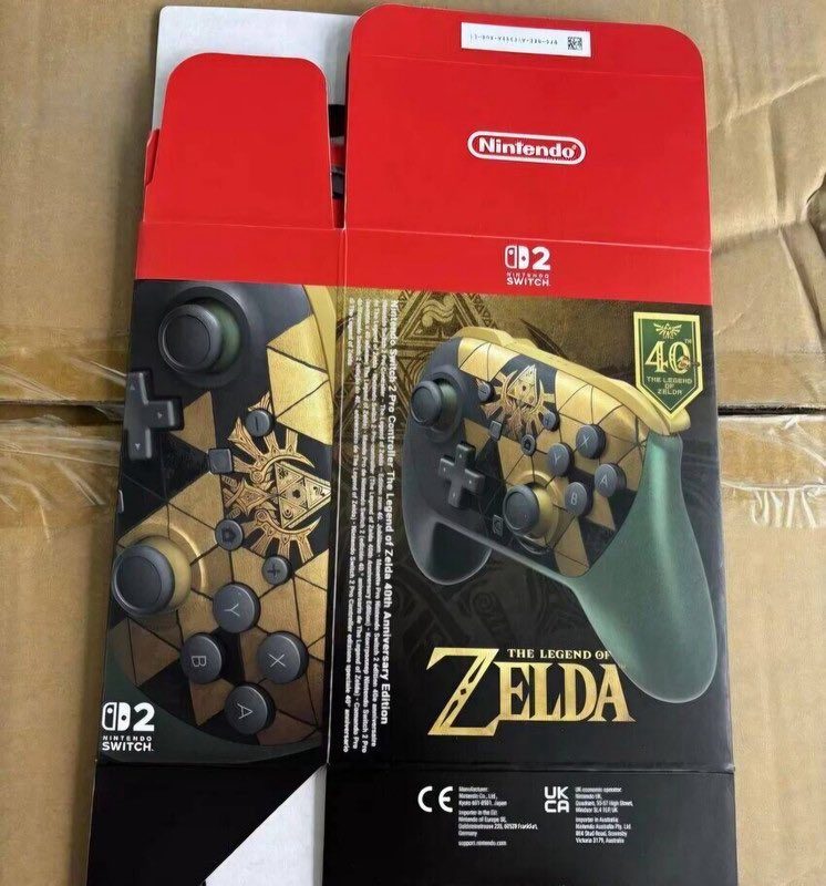 A box of video game controllers