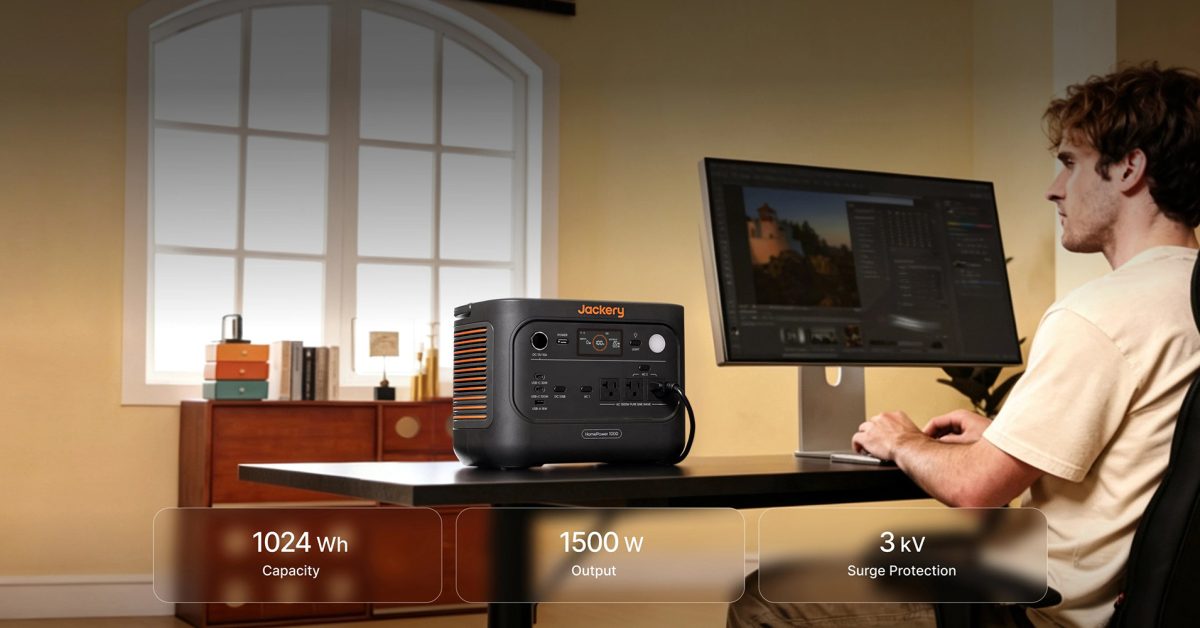 Jackery’s HomePower 1000 V2 power station covers necessities with a 1,024Wh capacity down at 9 (0 off), more Jackery’s HomePower 1000 V2 power station covers necessities with a 1,024Wh capacity down at 9 (0 off), more
