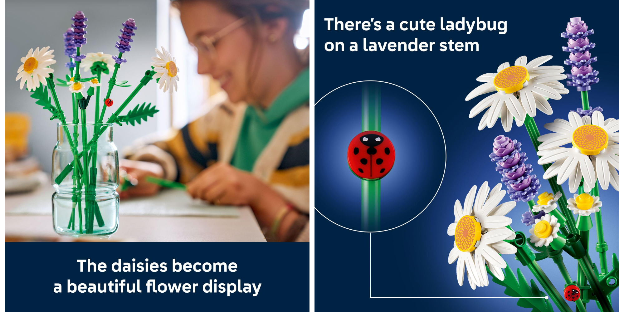 Add this LEGO Botanicals set with daisies and lavender to your home décor while down at $10