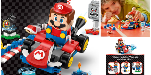 A toy car with a man in the back
