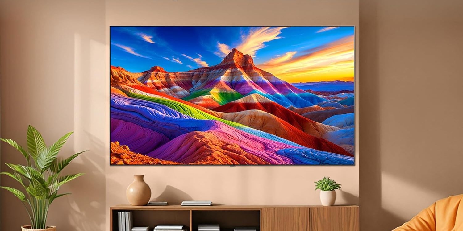 A tv on a wall