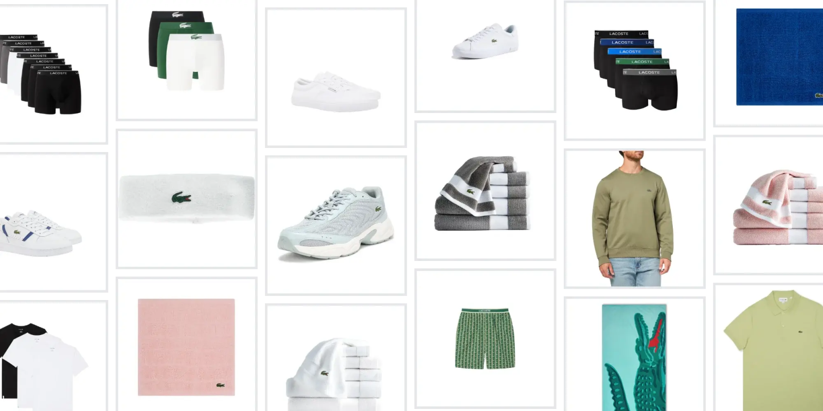 A collage of a man wearing a green shirt and white shoes