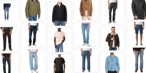 A collage of a man's body