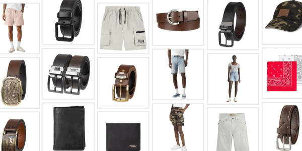 A collage of different types of clothes